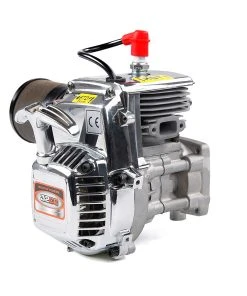 32cc Single-cylinder Two-stroke Four-point Fixed Easy-start Engine For 1/5 RC Gasoline Model Car - BAJA Chrome Appearance Type