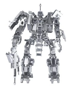 3D Metal Craft Puzzle Mechanical Robot Soldier Humanoid Mechanical Laser Model DIY Assembly For Home Decor Creative Gift