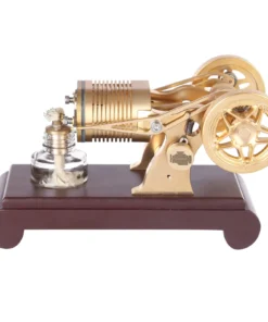 ENJOMOR 2 Cylinder Stirling Engine Model Kit Vacuum Engine Flame Licker Engine Flame Vacuum Engine Suction Fire Engine Model
