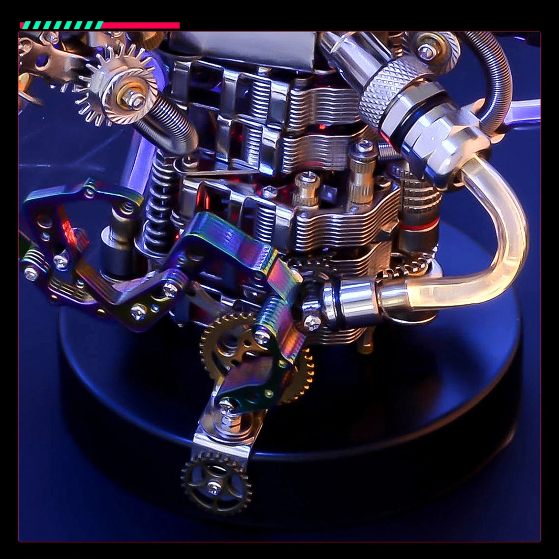 3D Metal Mechanical Dragon Claw Light Crafts DIY Assembly Model Kit Art Device For Kids, Teens And Adults-1000+PCS - Image 5