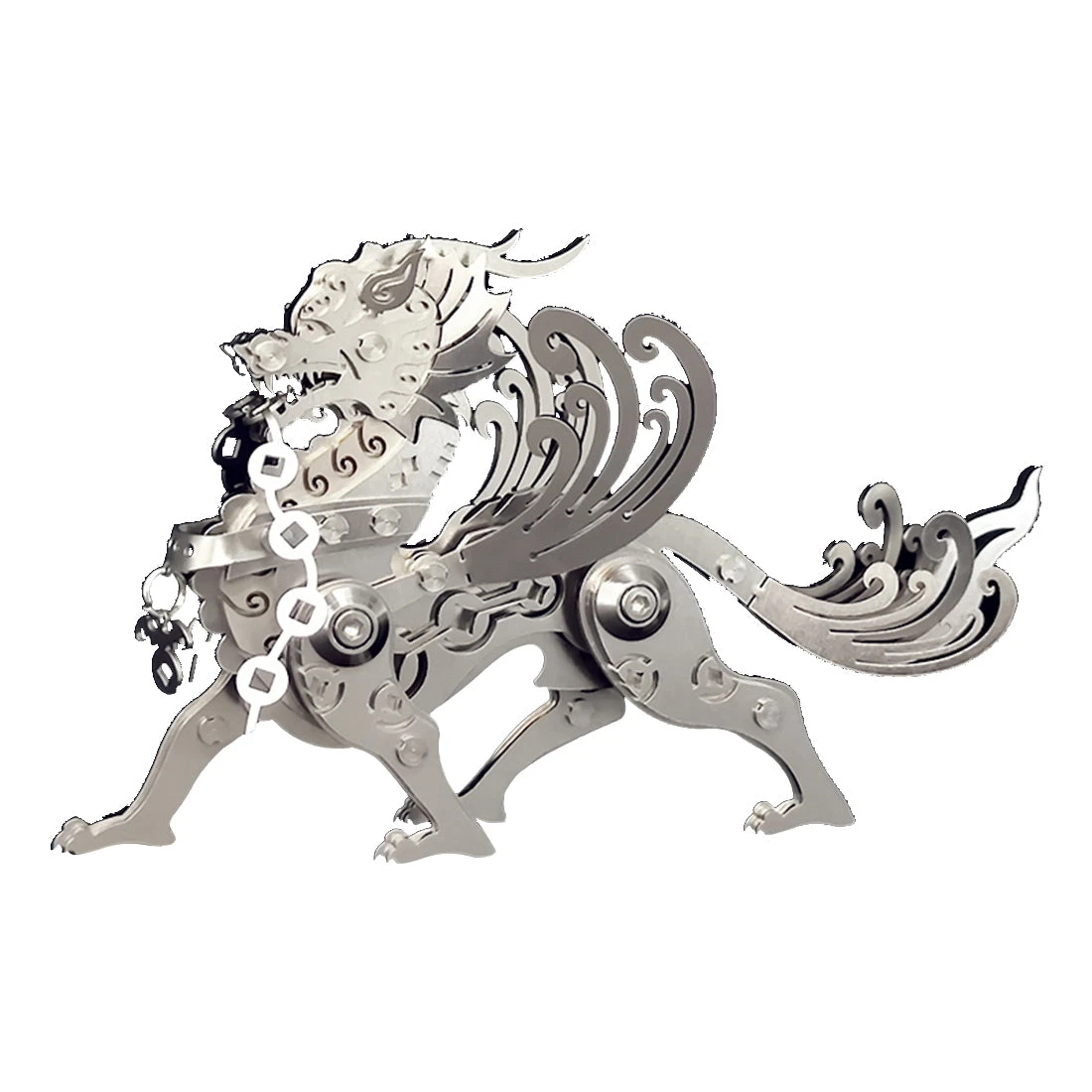 3D Metal Puzzle Mechanical Pixiu Model DIY Assembly - Image 12