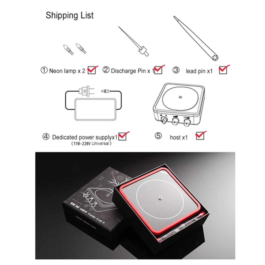 TC10 Bluetooth Music Tesla Coil Plasma Speaker Magnet Storm 20cm - Image 9