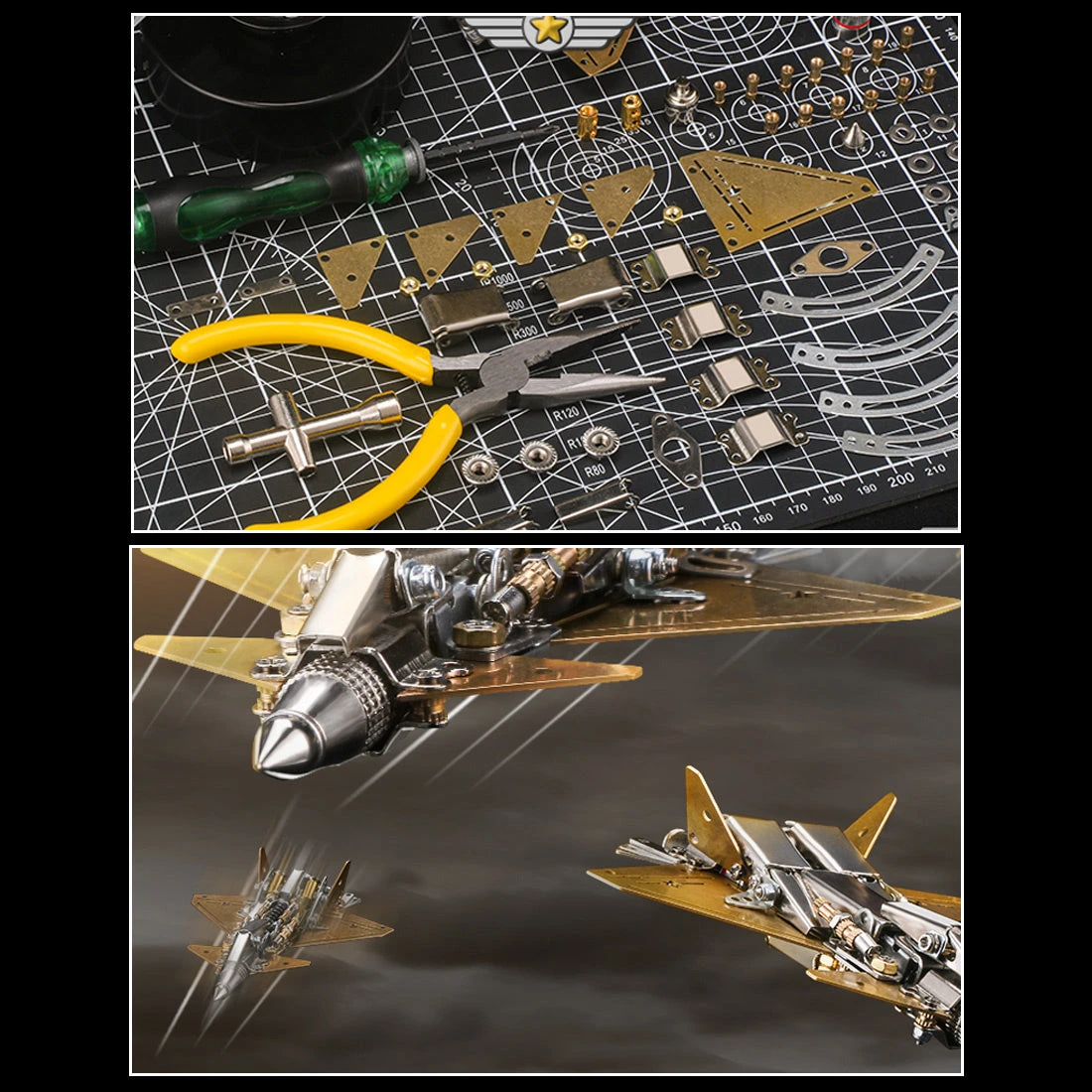 286Pcs 3D Metal J-20 Fighter Model Kits DIY Assembly Mechanical Crafts - Image 6