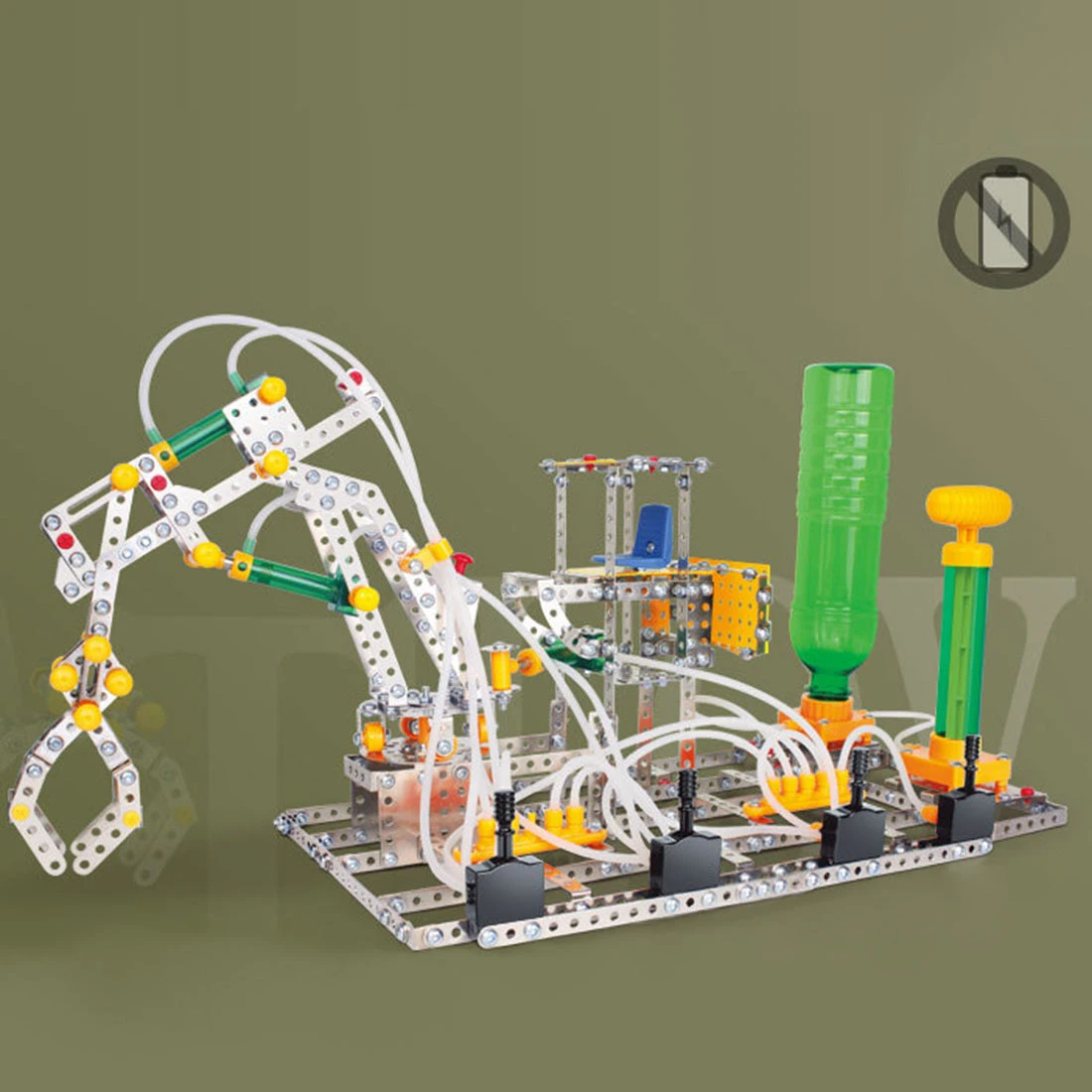 3D Metal Puzzle Steel Commander Assembly Metal Set Excavator Model Science Education Toys-807PCS - Image 3