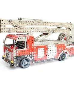 1868Pcs Simulation Fire Truck Model Kits DIY Metal Assembly Toy