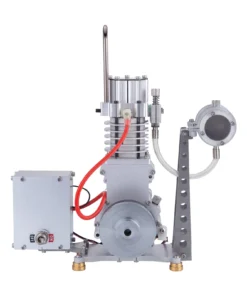 15cc Vertical OHV Single-cylinder Four-stroke Internal Combustion Engine Model - Physics Mechanical Crafts Experiment Educational Toys (with Base, Power Distribution Cabinet And Tank)