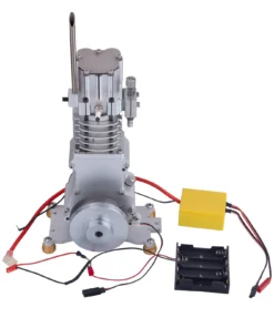 15cc Vertical OHV Single-cylinder Four-stroke Internal Combustion Engine Model - Mechanical Crafts Physics Experiment Educational Toys (with Igniter)