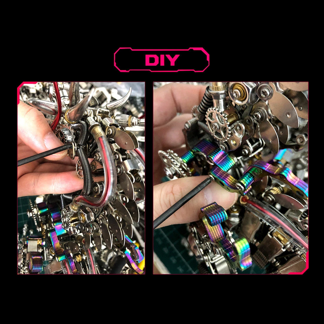 3D Metal Mechanical Dragon Crafts DIY Assembly Model Kit Art Device For Kids, Teens And Adults-2030+PCS - Image 9