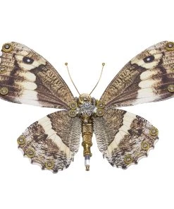 Steampunk 3D Butterfly Model Metal Puzzle DIY Assembly Kit For Kids, Teens And Adults (150PCS+) - Caligo Eurilochus