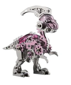 3D Metal Mechanical Dinosaur Model Kit DIY Parasaurolophus Assembly Model - 160PCS