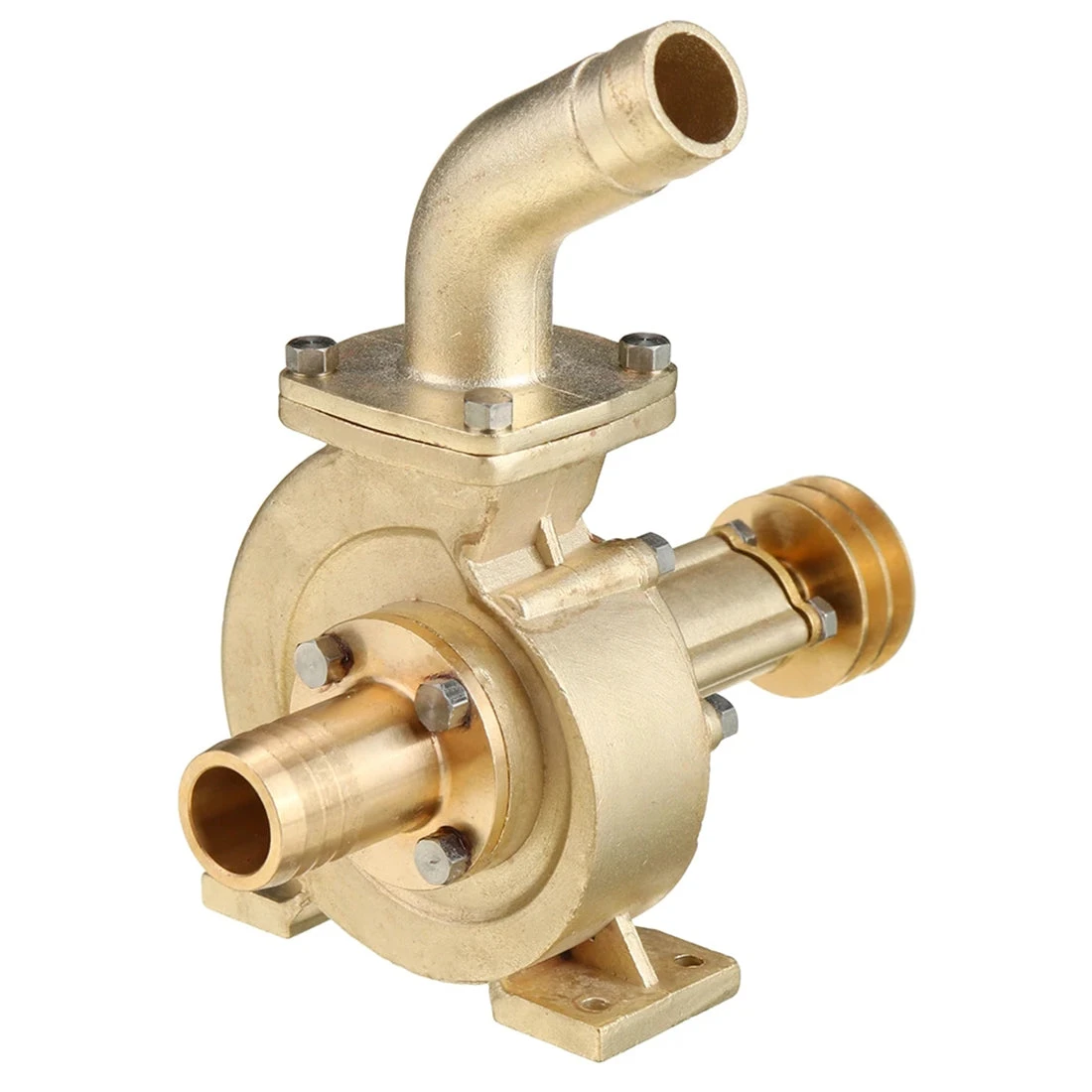 Mini Brass Vane Pump Water Pump For M16 Internal Combustion Engine Model - Upgraded Version - Image 3