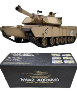 1/16 RC Tank 2.4G M1A2 RC Main Battle Tank Military Model (Upgraded Version/Yellow Ochre)