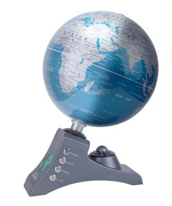 TECHING Illuminated Rotating World Globe Educational Desktop Globe Display Model Multifunctional Globe For Education Geography Decor