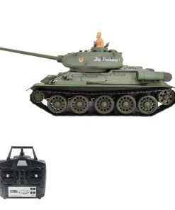 1/16 RC Tank 2.4G T34/85 RC Main Battle Tank Military Model (Upgraded Version/Army Green)