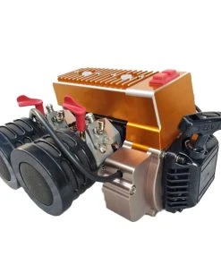 CNC 60cc Inline Double-cylinder Gasoline Engine For 1/5 RC Model Car HPI BAJA LOSI 5T
