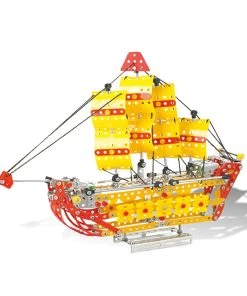 3D Metal Puzzle DIY Stainless Steel Assembly Car Toy Mechanical Sailboat Puzzle Model Kit For Adults Kids -455PCS