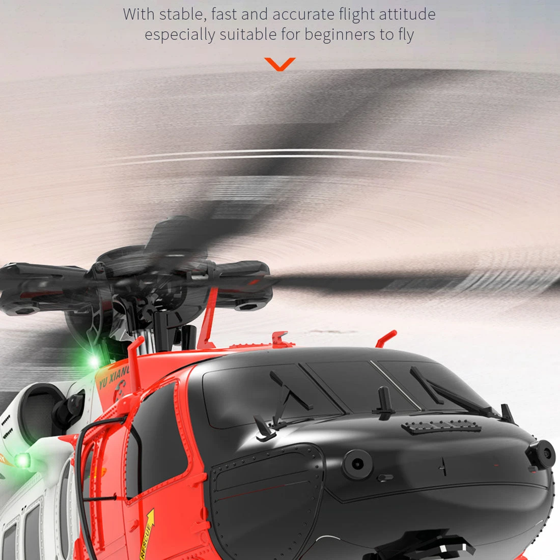 YUXIANG YXZNRC F09-S 1/47 RC Airplane 2.4G 6CH Brushless Direct Drive RC Helicopter Model - RTF Edition - Image 8