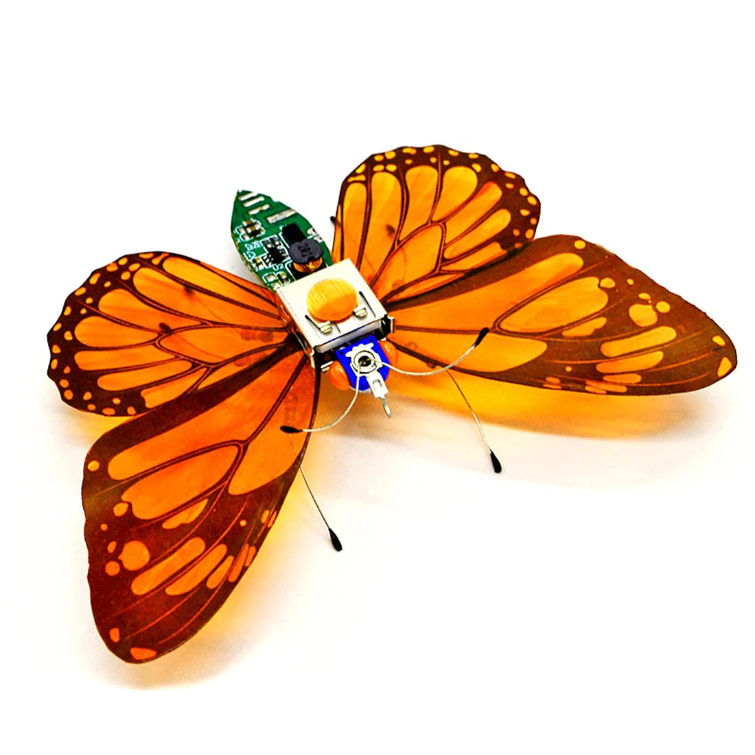 DIY Handmade Electronic 4 Insect Kits Electronic Badge Material Kit LED Lights - Dragonfly + Butterfly + Cicada + Hu Feng - Image 2