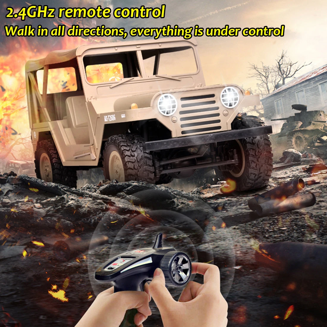 SUBOTECH BG1522 1:14 2.4G Electric RC Car 4WD 15+KM/H Off-road Vehicle Crawler With LED Headlight WIFI Camera - RTR - Image 12