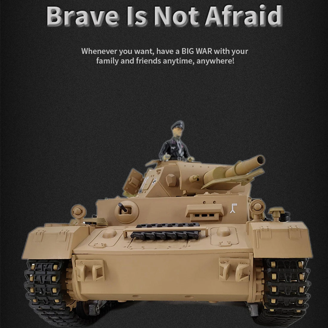 1/16 RC Tank 2.4G RC German Panzerkampfwagen IV Medium Tank Vehicle Model Toys&Gifts With Lights&Sounds (Professional Version/Khaki) - Image 7