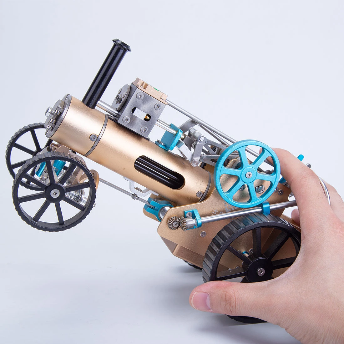 TECHING Steam Car Engine Model Full Metal Assembled Car Engine Model Gift Collection - Used (Assembled Version) Like New - Image 4