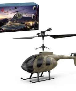 MD500 2.4G RC Airplane 4CH 6-axis Gyroscope Simulation Helicopter Model Toy (RTF Version/Green)