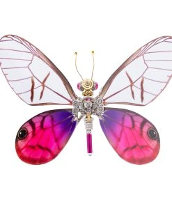 Steampunk 3D Butterfly Model Metal Puzzle DIY Assembly Kit For Kids, Teens And Adults (150PCS+) - Cithaerias Aurorina