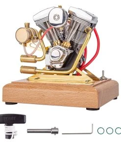 RETROL R33 Evolution 4.2CC Mini V2 Engine OHV V-Twin Motorcycle Engine Double-cylinder Four-stroke Gasoline Engine Internal Combustion Engine Model