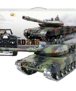 1/16 RC Tank German Leopard 2A6 Main Battle Tank 2.4G Remote Control Model Military Tank With Sound Smoke Shooting Effect