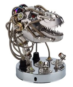 3D Metal Steampunk Moving Mechanical Dinosaur Head Model Kits - 180PCS+