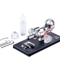Stirling Engine Model Stirling Engine Electricity Power Generator 4 LED Light Education Toy