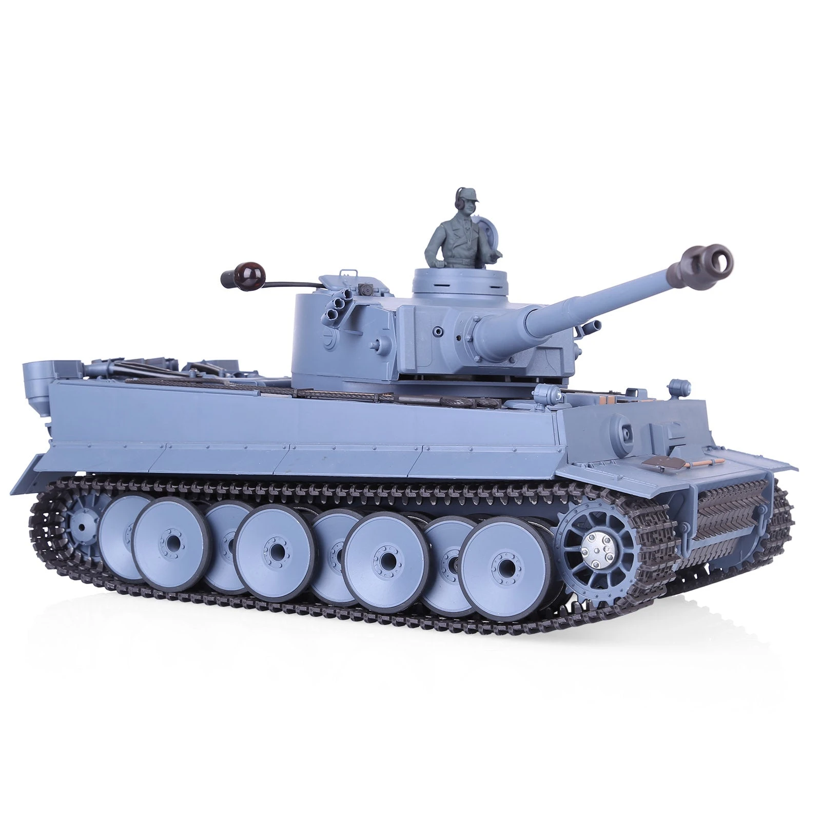1:16 2.4G Metal German Tiger I RC Tank Infrared Battle Heavy Tank Model With Simulation Light Smoke FPV Dashcam - Image 4