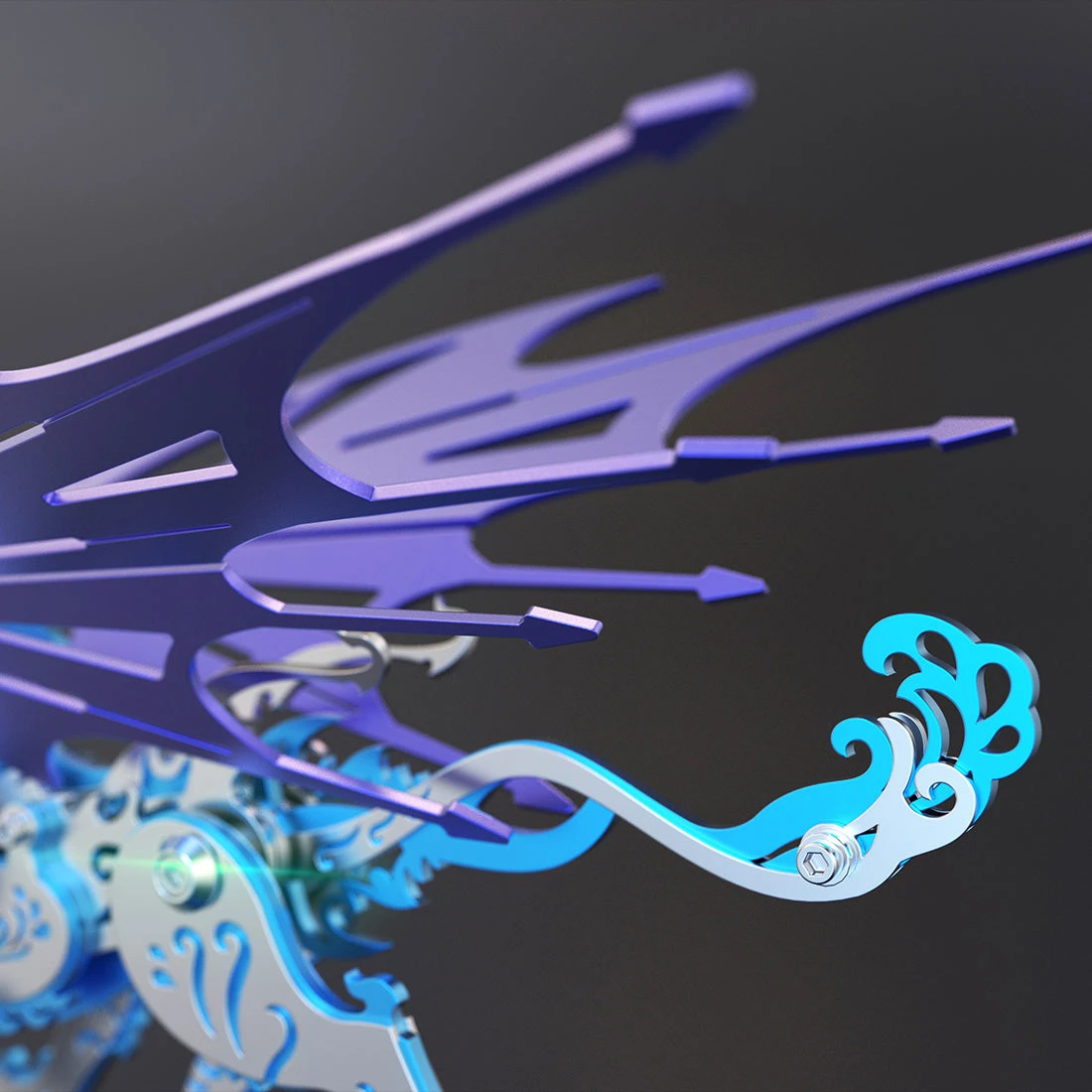 3D Puzzle DIY Model Kit Jigsaw Metal Tiger Model Ancient Chinese Beasts Mechanical Assembly Crafts - Image 10