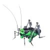 3D Metal Steampunk Craft Puzzle Mechanical Grasshopper Model DIY Assembly Animal Jigsaw Puzzle Kit Games Creative Gift