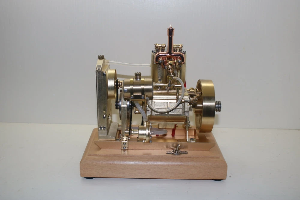 H74 5CC 2-cylinder 4 Stroke Water Cooled Gasoline Engine ICE Model Internal Combustion Engine - Image 9