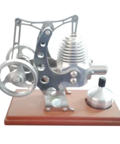 Balance Stirling Engine Model External Combustion Engine With Wood Base For Gift Collection