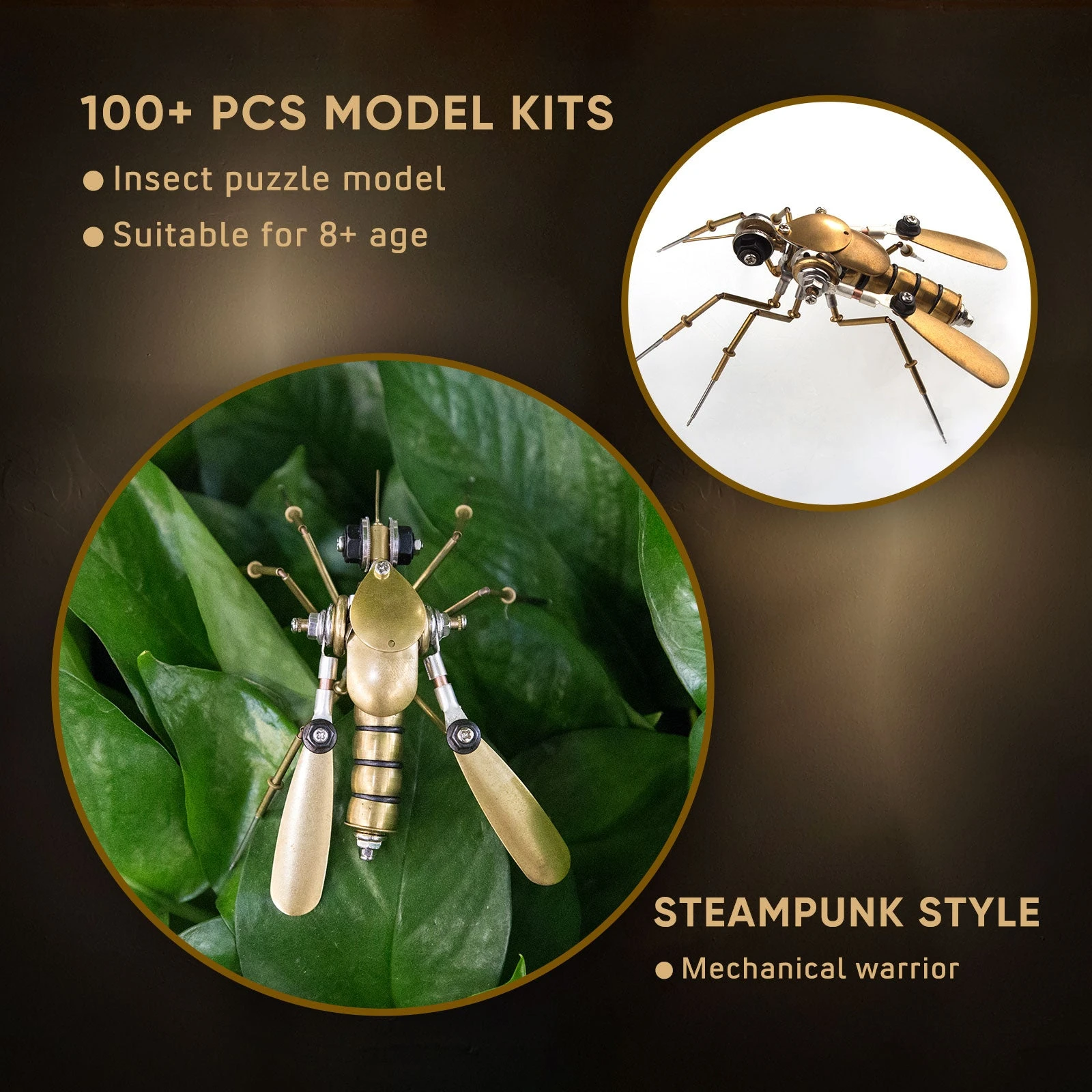 90Pcs Steampunk Insect Metal Model Kits Mechanical Crafts For Home Decor - Mosquito - Image 9