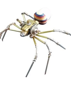 DIY Metal Assembly 3D Mini Spider Model Steampunk Puzzle Toy Set 122PCS