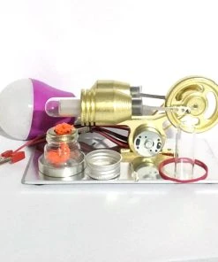 Stirling Engine Model With Electric Generator Engine DIY Science Toy Enginediy