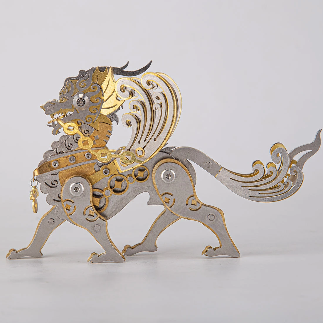 3D Metal Puzzle Mechanical Pixiu Model DIY Assembly - Image 2