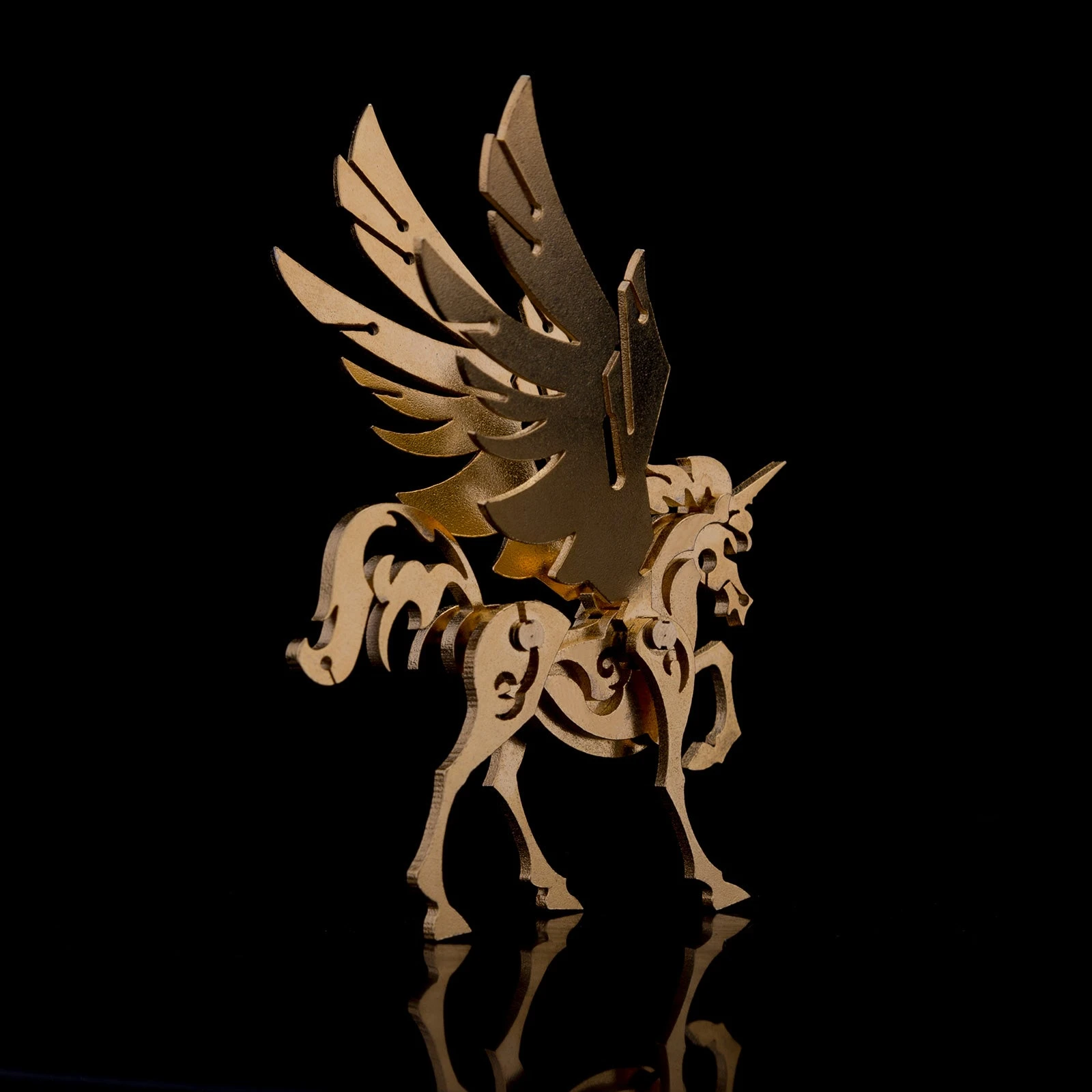 3D Puzzle Model Kit Mechanical Golden Unicorn & Silver Unicorn Metal Games DIY Assembly Jigsaw Crafts Creative Gift - Image 5