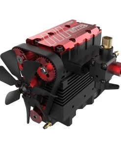 SEMTO ENGINE ST-NF2 7cc SOHC Inline 2 Cylinders 4 Stroke Air Cooled Nitro Engine Model Kit - FS-L200AC