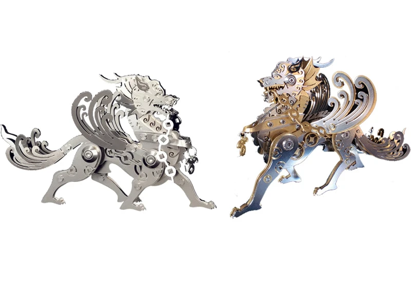 3D Metal Puzzle Mechanical Pixiu Model DIY Assembly - Image 18