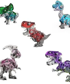 3D Metal Mechanical Dinosaur Model Kit DIY Assembly Model - Classic Five Styles