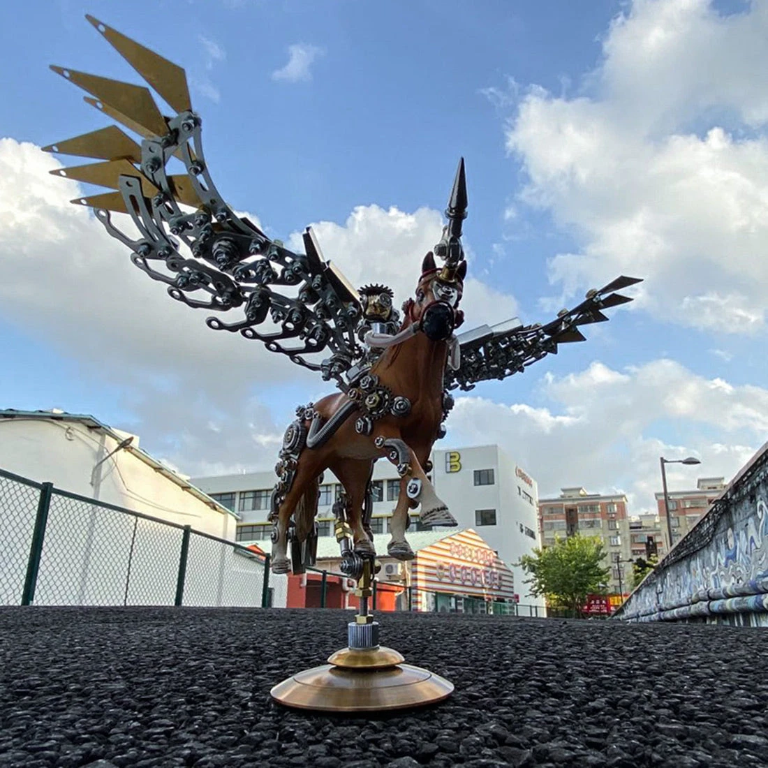 3D Puzzle Model Kit Mechanical Unicorn Metal Games DIY Assembly Jigsaw Crafts Creative Gift - 776PCS - Image 2