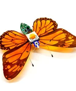DIY Assembly Mechanical Insect Model Kits Handmade Scientific Toy Set With Voice-activated Photo Frame - Butterfly (Random Color)
