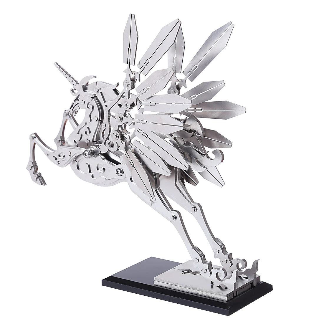 3D Metal Model Kit Mechanical Unicorn DIY Games Assembly Puzzle Jigsaw Creative Gift - 152Pcs - Image 5