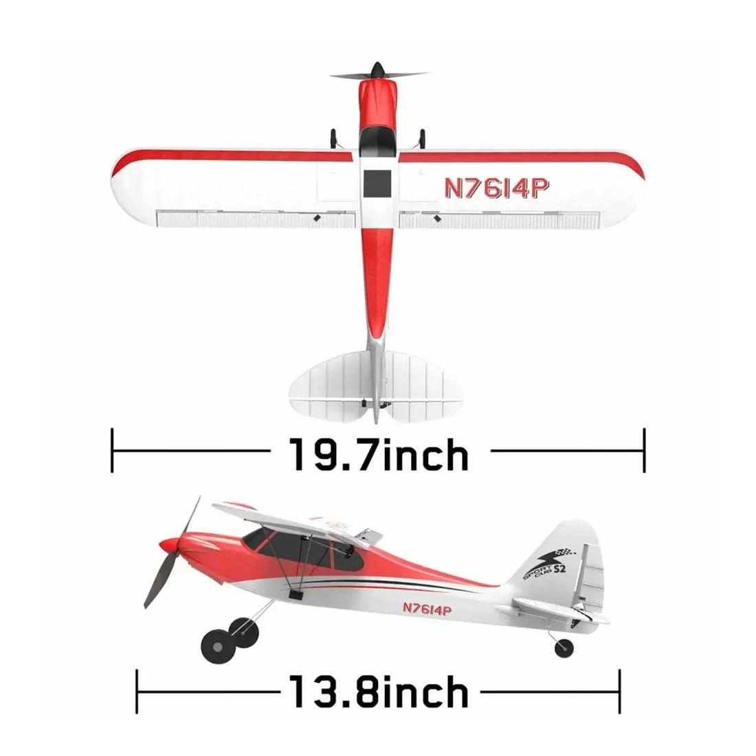 VOLANTEXRC Sport Cub 500mm Wingspan Airplane 2.4G RC 4CH Airplane Fixed Wing Aircraft With Xpilot Gyro System For Beginner - RTF - Image 5