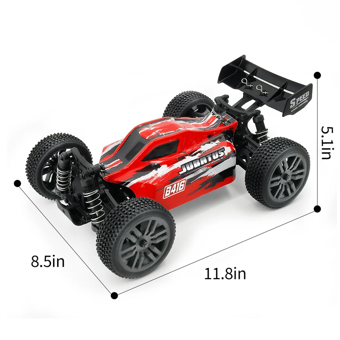 EXBONZAI 1:14 RC Car 4WD 40+KM/H EP Off-road Vehicle High Speed RC Model Car Toy RTR - Image 3