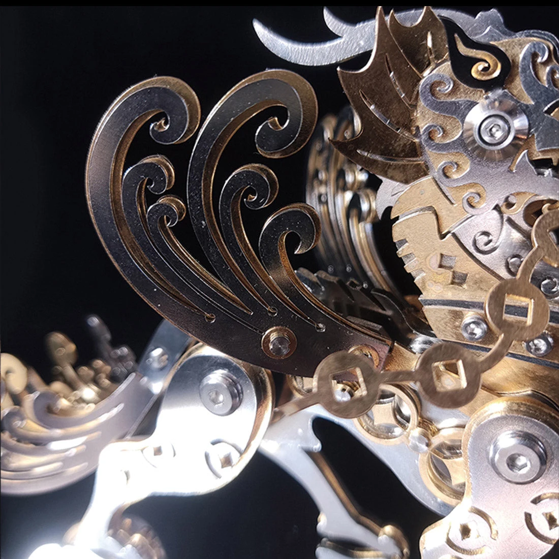3D Metal Puzzle Mechanical Pixiu Model DIY Assembly - Image 9